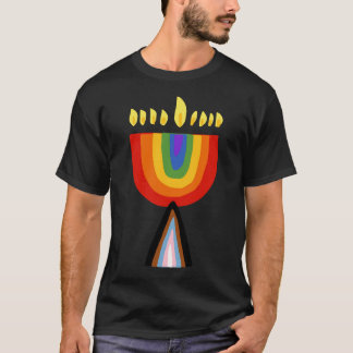Progress-Pride Chanukiah T Shirt