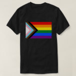 Progress Pride Flag LGBTQ T Shirt<br><div class="desc">Progress Pride LGBTQ flag. Visit our store LGBT Nation to find more great LGBTQ gifts, gift ideas for LGBTQ community and wonderful designs of equality.</div>