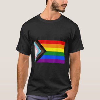 Progress-Pride Flagga LGBT T-Shirt