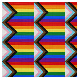 Progress-Pride Flagga LGBTQ+ Tyg