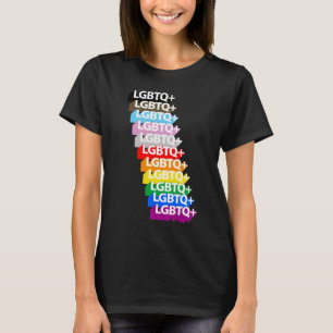 Progress Pride HBTQ+-mönstrad T-shirt