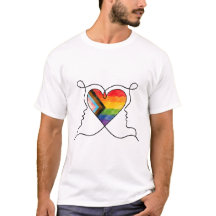 Progress Pride Heart Linje Konst