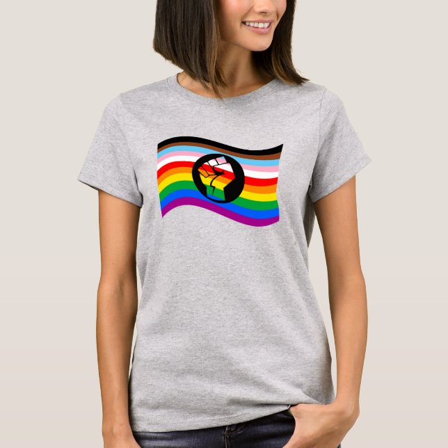 Progress Pride People of Color T-Shirt blir (Framsida)