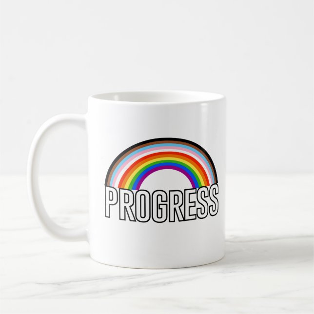 Progress Pridebåge Kaffemugg (Vänster)