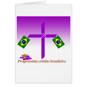 Progressista Cristão brasileiro Logotyp Hälsningskort
