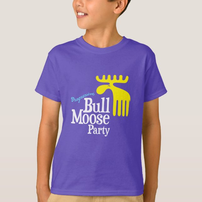 Progressiv Bull Moose Party - Speldesign T Shirt (Framsida)