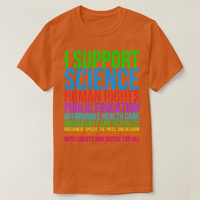 Progressiva liberala och demokratiska orsaker  t shirt (Design framsida)