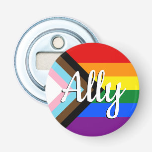 Progressivt Pride Ally Button Bottenöppnare Flasköppnare