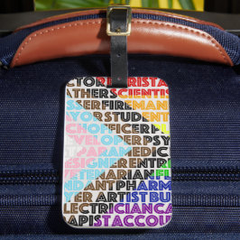 Progressivt regnbågsskript för Flagga LGBT Gay Bagagebricka