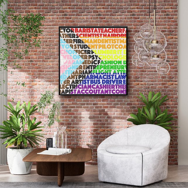 Progressivt regnbågsskript för Flagga LGBT Gay Poster (Skapare uppladdad)