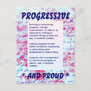 PROGRESSIVT vykort