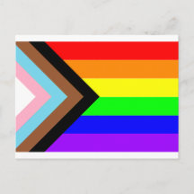 Progressregnbåge Pride vykort