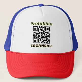 Prohibido Escanear, camiseta simpática con QR  Keps