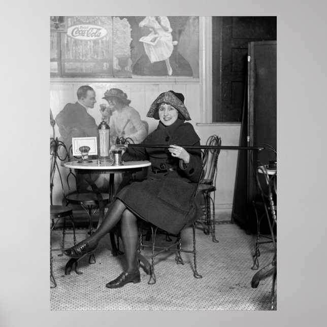 Prohibition Tipping Cane, 1922 Poster (Framsidan)