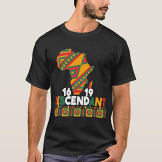 Project 1619 - svart historikmånad för underordnad t shirt