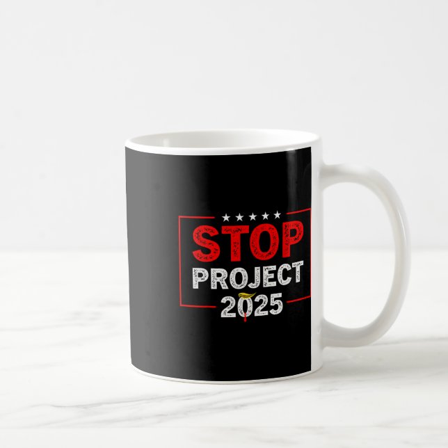 Project 2025 Anti Trump 1 Kaffemugg (Höger)