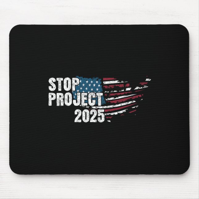 Project 2025 Anti Trump American Flagga Musmatta (Framsidan)