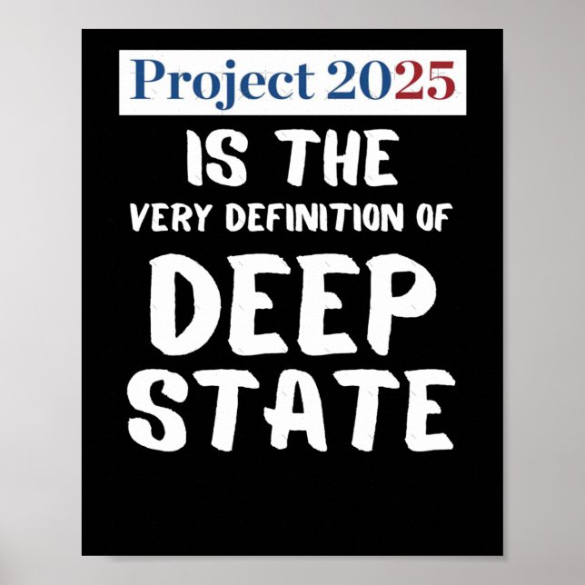 Project 2025 Deep State Poster (Framsidan)