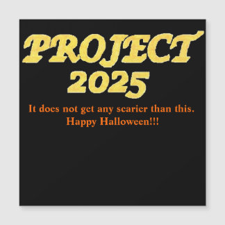 Project 2025 Magnetic Halloween-kort