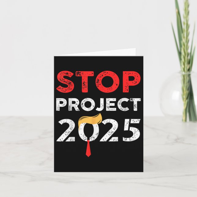Project 2025 Trumps Project Anti Trump Funny Gift Kort (Framsida)