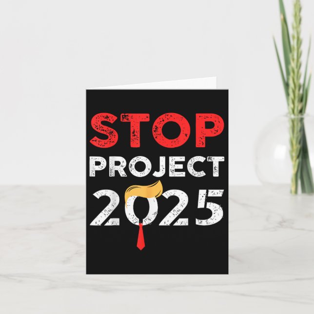 Project 2025 Trumps Project Anti Trump Kort (Framsida)