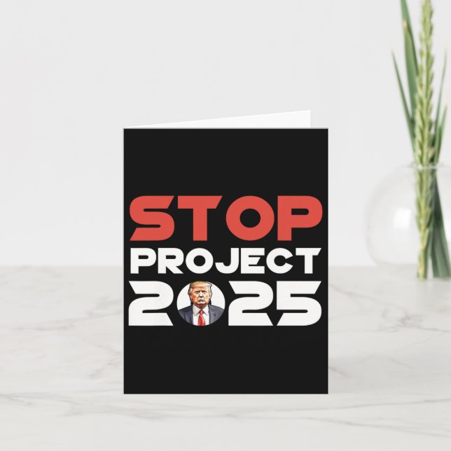 Project 2025 Trumps Project Anti Trump Patriotic Kort (Framsida)
