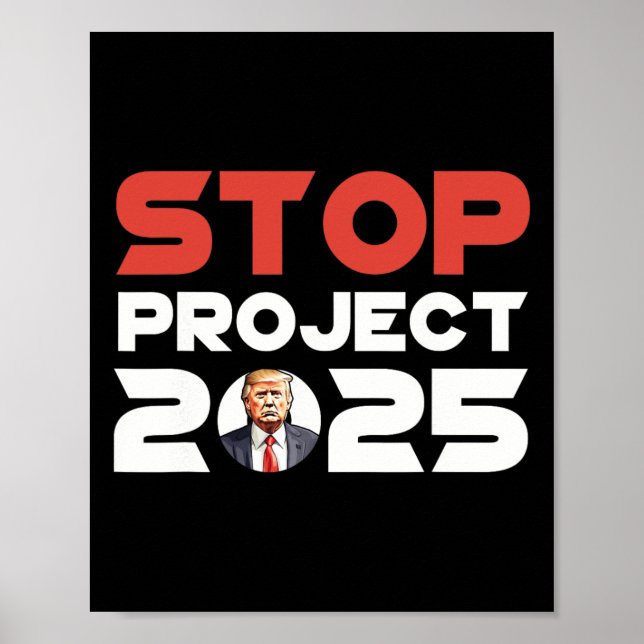 Project 2025 Trumps Project Anti Trump Patriotic Poster (Framsidan)