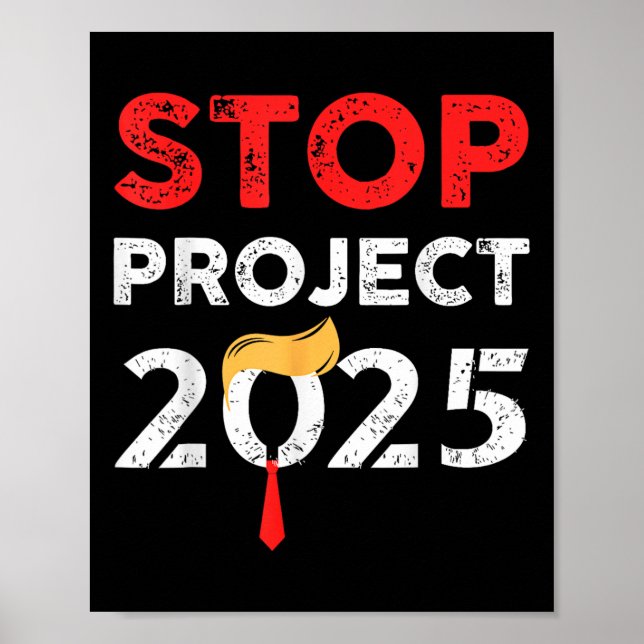 Project 2025 Trumps Project Anti Trump Poster (Framsidan)