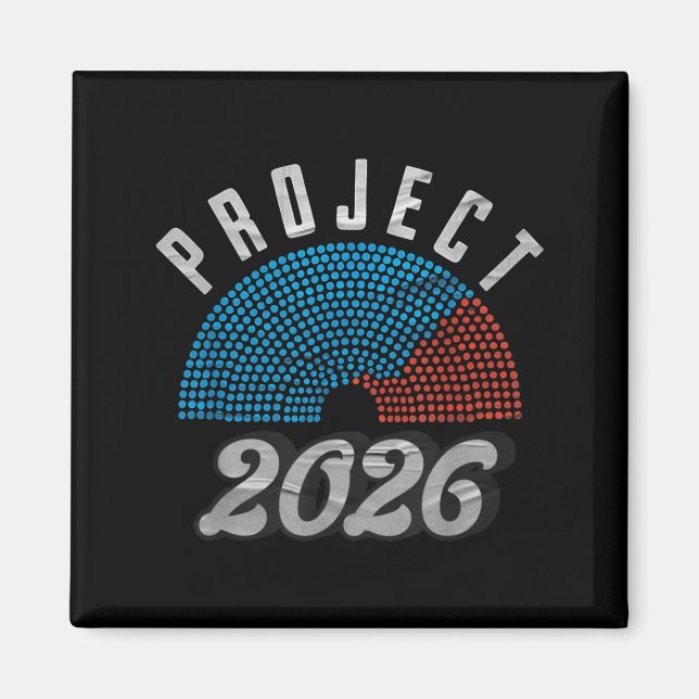 Project 2026 Tee Shirt  Magnet (Framsidan)