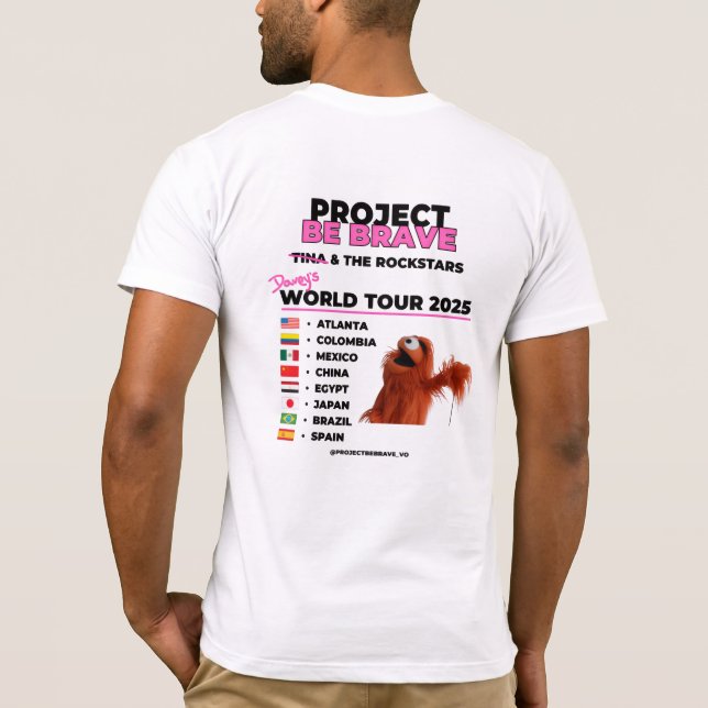 Project Be Brave Davey T-Shirt (Baksida)