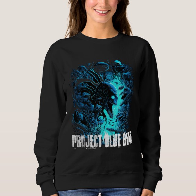 Project Blue Beam Fake Alien Invasion T Shirt (Framsida)