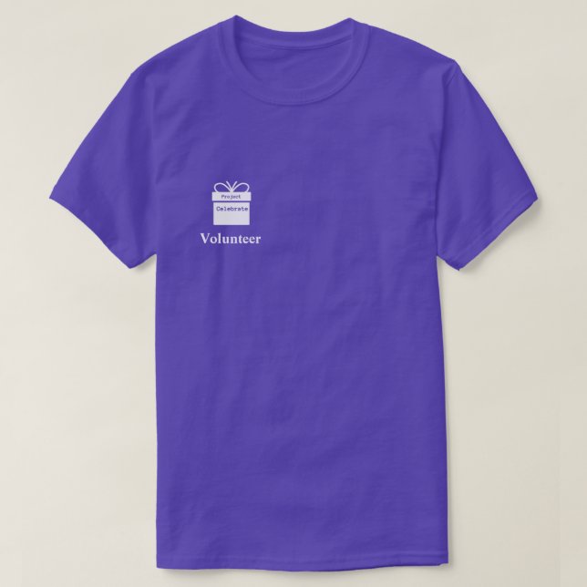 Project Celebrate - Volunteer Shirt T Shirt (Design framsida)