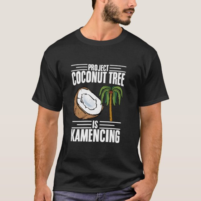 Project Coconut Träd är Kamcing Kamala Harris Co T Shirt (Framsida)