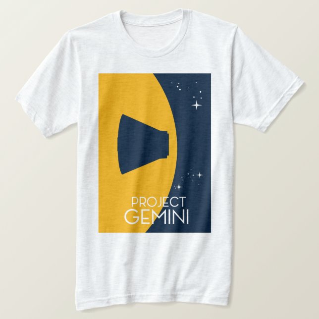 Project Gemini Rymdkonst illustration T Shirt (Design framsida)