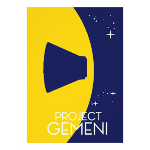 Project Gemini Space Art-illustration Fototryck