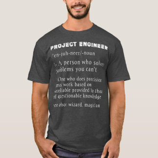 Project Ingenjör Definitionlustik projektledning T Shirt