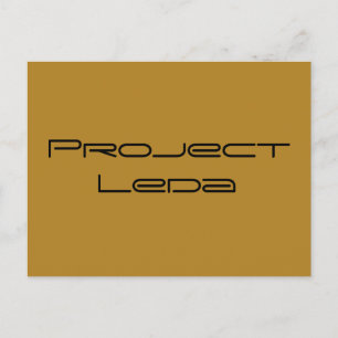 Project Leda från Orphan Black,geometriskt teckens Vykort