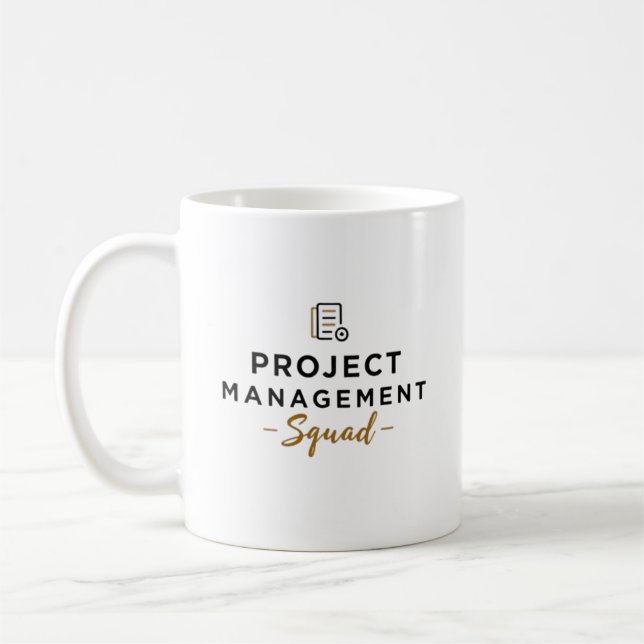 Project Management Squad – Document Icon Kaffemugg (Vänster)