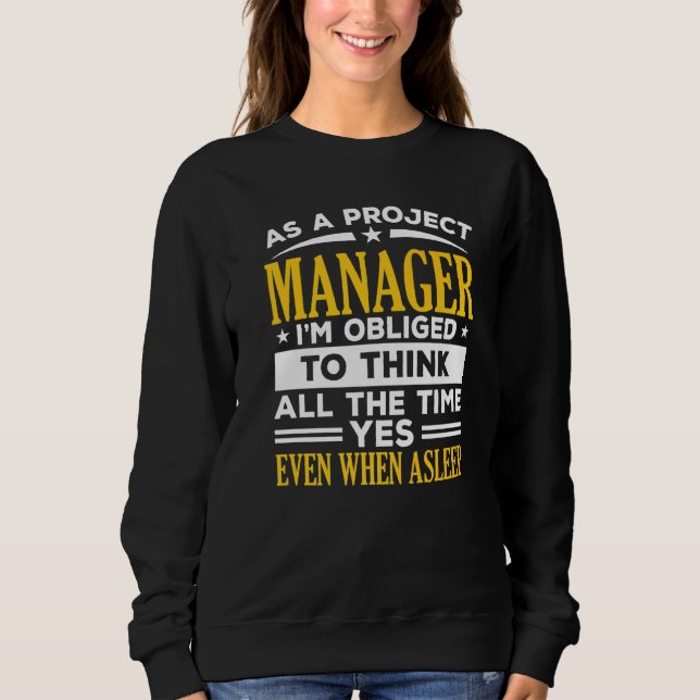 Project Manager Job Project Management Profession  T Shirt (Framsida)