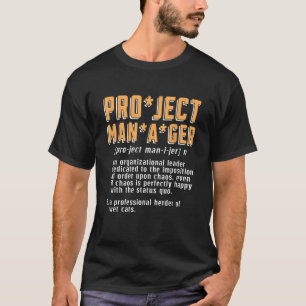 Project Manager och Organisationshanterarprojekt T Shirt