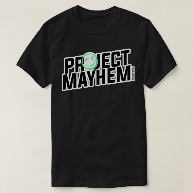 PROJECT MAYHEM - Fight Klubb Sticker T Shirt (Design framsida)