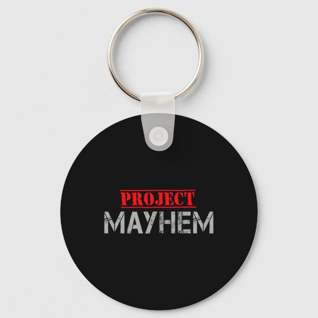 Project Mayhem - Klubb Shirt för underjordsstart Nyckelring (Framsida)