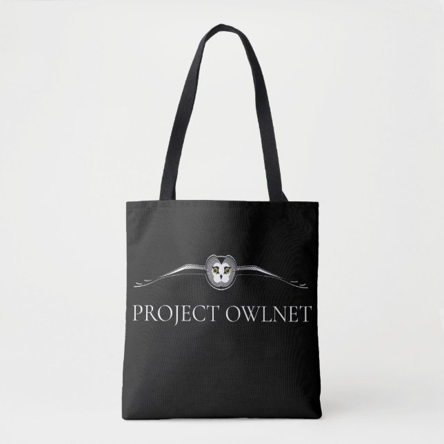 Project Owlnet Svart Handväskor Tygkasse (Framsida)