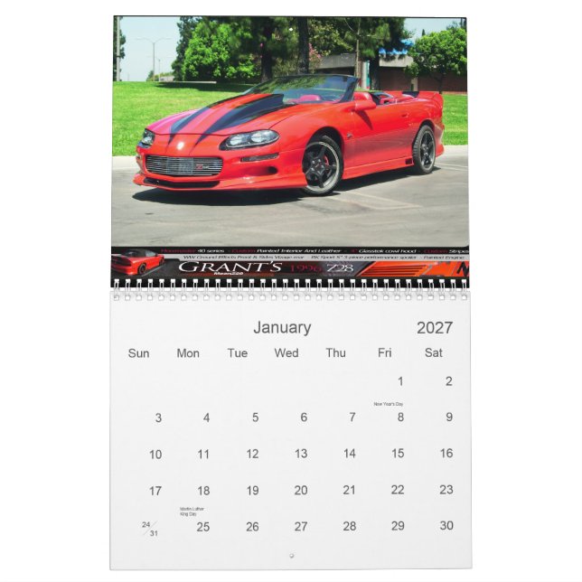 ProjectCamaro.com kalender 2007 (Jan 2027)