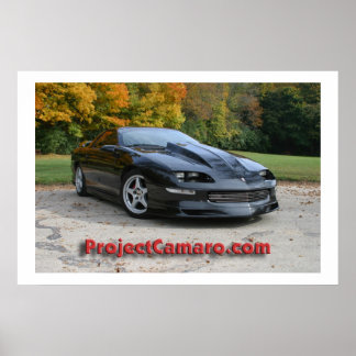 ProjectCamaro.com:s svarta Camaro Poster