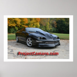 ProjectCamaro.com svart Camaro Poster