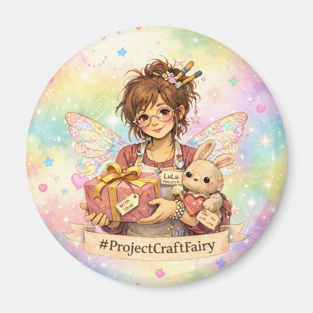 #ProjectCraftFairy - Hantverksgemenskap Uppfostran Magnet (Framsidan)