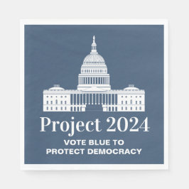 Projekt 2024 Omröstning för demokrati Pappersservett