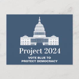 Projekt 2024 Omröstning för demokrati Vykort