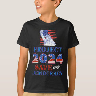 Projekt 2024 Spara Vår demokrati T Shirt